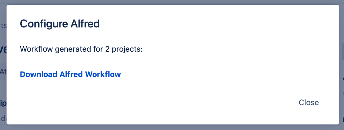 Screenshot of 'Generate Workflow' popup